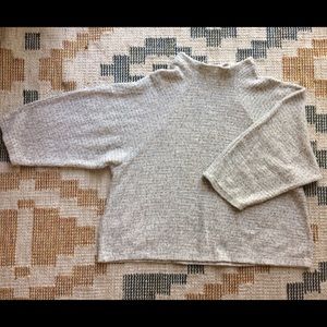 Modern heather gray sweater